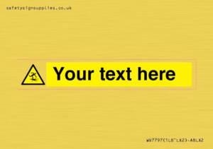 Custom warning thin ice